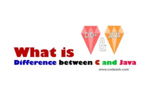 Difference between C and Java