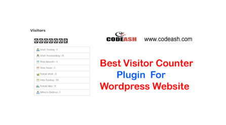 How to add page visitor counter plugin wordpress